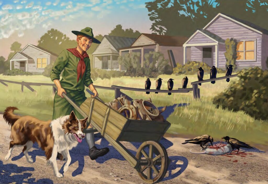Campfire Tales Happy Scout Boy